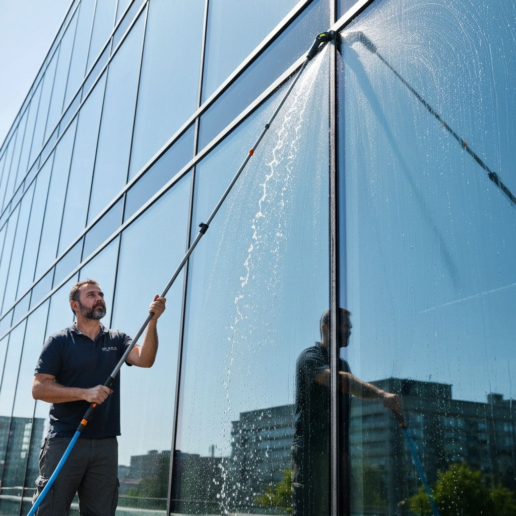 Limpieza de Vidrios en Edificios: Técnica, Seguridad y Resultados